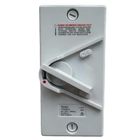 Tesla TWIS2P32L 2 Pole Weatherproof Isolator Switch 32A 250V M180 Surface Mount