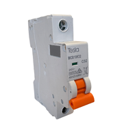 Tesla MCB10K1P32 Miniature Circuit Breaker 32 Amp Single Pole 10kA C Curve DIN Rail or Chassis Mount