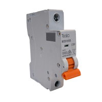Tesla MCB10K1P50 Miniature Circuit Breaker 50 Amp Single Pole 10kA C Curve DIN Rail or Chassis Mount