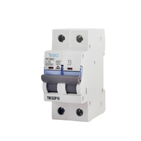 Tesla TMCB2P16 HPC2 Series Circuit Breaker 16 Amp Two Pole 415V 6kA C Curve MCB 2 Module IP20