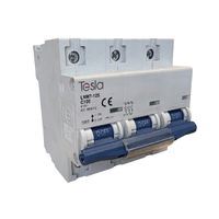 Tesla MCB3P100 Circuit Breaker 100 Amp Three Pole 10kA Rating C Curve 415V 35mm2 Lift-Up Terminals