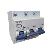 Tesla MCB3P125 Circuit Breaker 125 Amp Three Pole 10kA Rating C Curve 415V 35mm2 Lift-Up Terminals