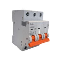 Tesla MCB10K3P20 Miniature Circuit Breaker 20 Amp Three Pole 10kA C Curve DIN Rail or Chassis Mount