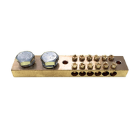 Tesla NB-6 6 Hole Earth/Neutral Brass Bar 165A