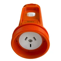 Tesla SPP10 Suspension Extension Socket 10A 250V 3 Pin Switched Double Pole Orange