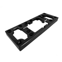 Quad Power Point Mounting Block 16mm Deep in Black