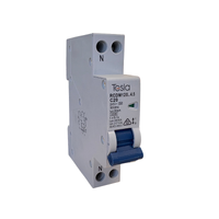 Tesla RCDM120-4.5kA Mini RCBO Safety Switch 20 Amp 1 Pole 4.5kA Type A 30mA 240V Electronic