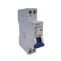 Tesla RCDM125-4.5kA Mini RCBO Safety Switch 25 Amp 1 Pole 4.5kA Type A 30mA 240V Electronic