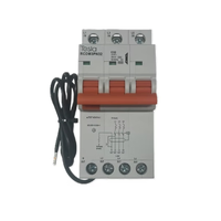 Tesla RCDM3PN32 32 Amp 3P+N RCBO Safety Switch 6kA 30mA A Type C Curve Three Module 53mm IP20 400V