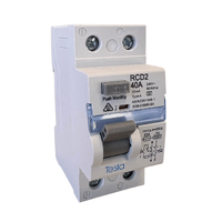 Tesla RCD2P40 2 Pole 40A RCD, Tesla 40 Amp Double Pole Safety Switch RCD