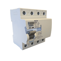 Tesla RCD4P63A 63 Amp 4 Pole RCD Safety Switch 6kA 30mA Type A 4 Module