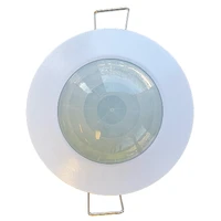 Tesla TESST41W Infrared 360 Degree Motion Sensor Recessed Flush Mount 60.5mm Cut-Out 240V White