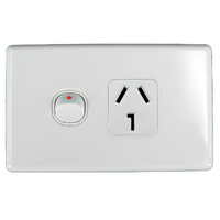 Single Power Point 240V 25 Amp GPO | Standard Series TESGPO125