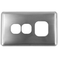 Classic Series Single Power Point with Extra Switch Metal Silver Cover Only