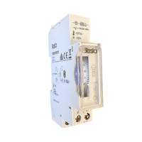 Tesla ATS-1DR Analogue Time Switch Daily Program 16A 230V 96 Segment 1 Module DIN Rail 100 Hour Power Reserve