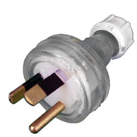 Three Pin Extension Plug with Round Earth Pin