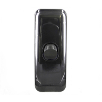 AS1W/B 1 Gang ARCHITRAVE Single Light Switch Wafer Slimline Black