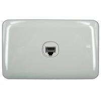 1 Gang wall Plate Wafer Slimline Cat 6 Data Point