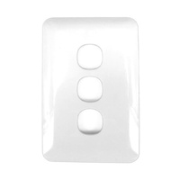 Replacement Cover Only Light Switch 3 Gang Wafer Slimline  White