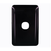 Replacement Cover Only Light Switch 1 Gang Wafer Slimline Black