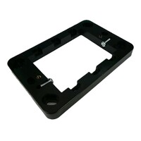 MFW10/B Wafer Slimline 10mm Light Switch Power Point Mounting Flange Black