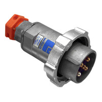 Wilco Metal Clad - Plug - Aluminium  Multi Phase  500V  63A  4 Round Pin - WMP463